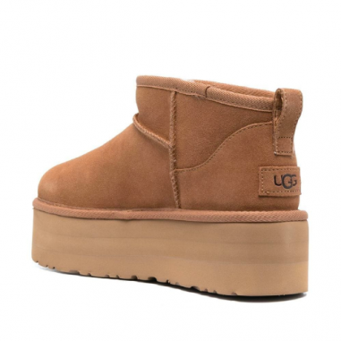 UGG Bota Con Plataforma Marrón