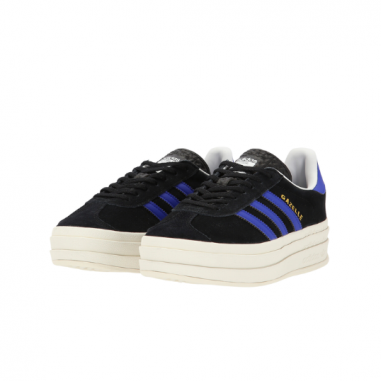 Adidas Gazelle Bold Negras con Azul