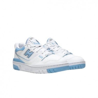 New Balance 550 Blancas y Azul Claro