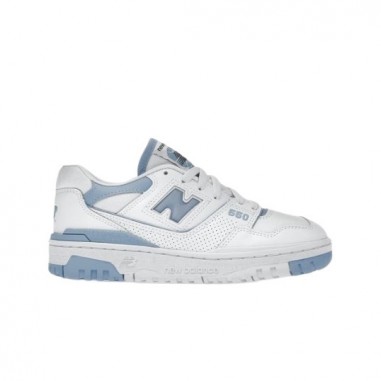 New Balance 550 Blancas y Azul Claro