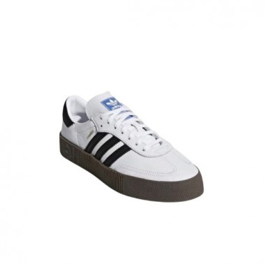 Adidas Samba Plataforma Blancas y Negras