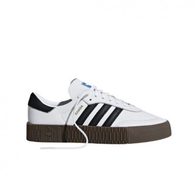 Adidas Samba Plataforma Blancas y Negras