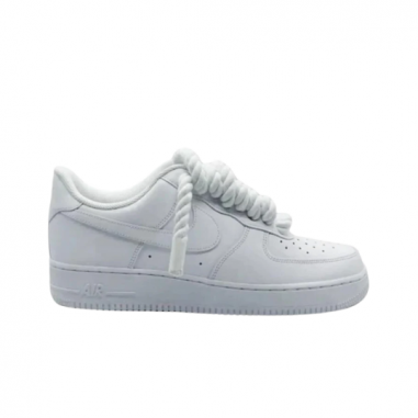 Nike AF1 Blancas Rope Laces White