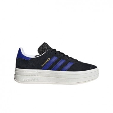 Adidas Gazelle Bold Negras con Azul