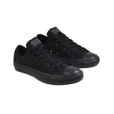 Converse All Star Negras Enteras Bajas