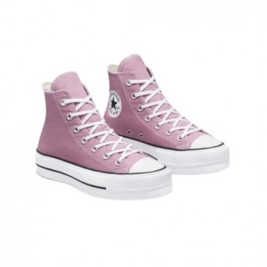 Converse All Star Plataforma Altas Rosas