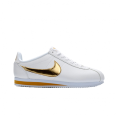 Nike Cortez Doradas y Blancas