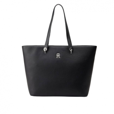 Bolso tote Tommy Hilfiger emblem negro