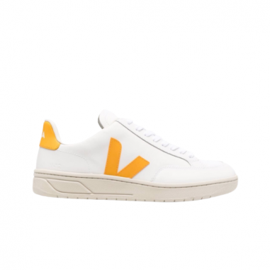 Veja V-12 Leather White Ouro