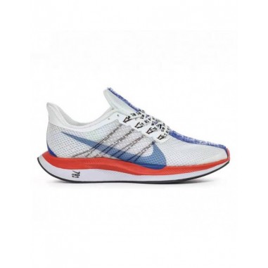 Nike Air Zoom Blancas logo Azul